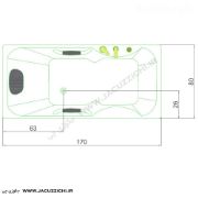 تصویر  جکوزی شاینی مدل N-JA010