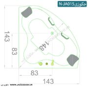 تصویر  جکوزی شاینی مدل N-JA015