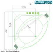 تصویر  جکوزی شاینی مدل N-JA028